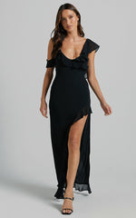 Runaway The Label - Vacanza Midi Dress in Black
