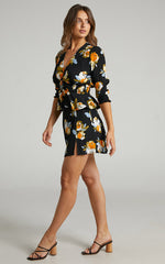 Rue Stiic - Patti Mini Skirt in Marigold Floral