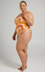 Malik One Piece - Low Back One Piece in Summer Swirl