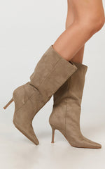 Billini - Nour Boots in Taupe Suede
