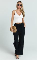 Cady Top - Scoop Neck Top in White