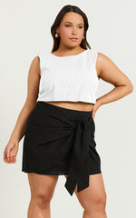 Loxley Top - Tie Up Top in White