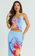 Lilly Top - Scoop Neck Cami Top in Electric Orchid