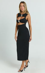 Lioness - After Hours Midi Dress in Onyx