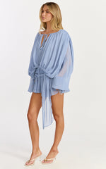 Lioness - Elements Mini Dress in Slate Blue