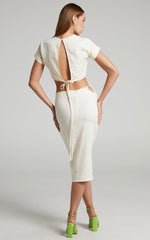 Lioness - Fazio Midi Skirt in Off White