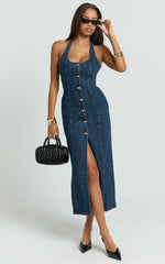 Lioness - Kenny Midi Dress in Indigo