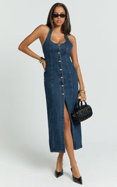 Lioness - Kenny Midi Dress in Indigo
