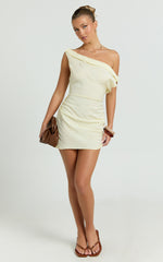 Lioness - Sweetheart Mini Dress in Butter