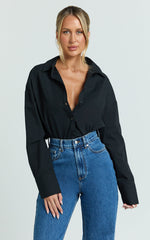 Terah Shirt - Button Up Shirt in Black