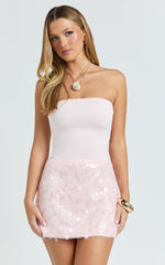 Toni Top - Strapless Tube Top in Pink