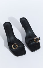 Billini - Lyon Heels with Hardware Detail in Black