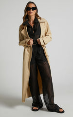 Garrick Pant - High Waisted Semi Sheet Pant in Black