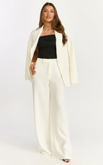 Gena Top - Off Shoulder Gathered Short Sleeve Top in Black
