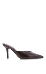 Billini - Karey Heels in Chocolate Shine