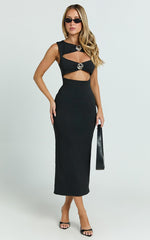 Lioness - After Hours Midi Dress in Onyx