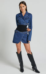 Lioness - Anja Crop in Dark Denim