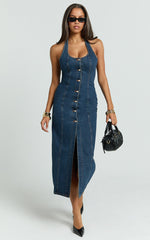 Lioness - Kenny Midi Dress in Indigo