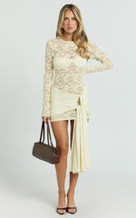 Lioness - Midnight Mini Dress in Butter