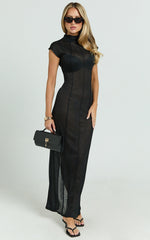 Lioness - Refined Maxi Dress in Onyx