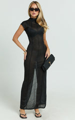 Lioness - Refined Maxi Dress in Onyx
