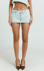 Lioness - Rhode Mini Skirt in Light Denim