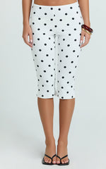 Lioness - Starlet Capri in Cream Polka