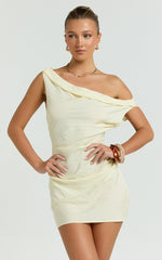 Lioness - Sweetheart Mini Dress in Butter