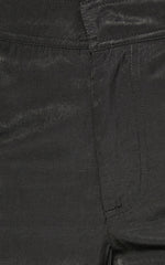 Robbie Pants - Mid Rise Cuffed Ankle Cargo Pants in Black