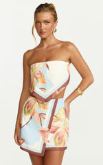 Robyn Top - Bandana Tie Back Top in Cornflower Blue