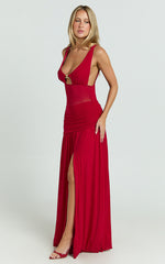 Runaway The Label - Denver Maxi Dress in Red