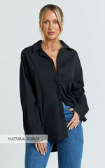 Terah Shirt - Button Up Shirt in Black