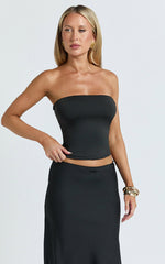 Toni Top - Strapless Tube Top in Black