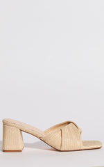 Verali - Stella Heels in Natural Raffia