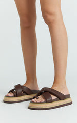 Verali - Thelma Slides in Chocolate